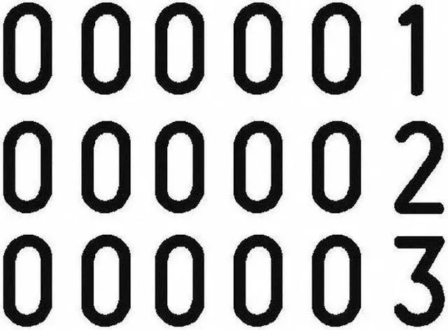Alt view image 6 of 6 - COSCO 038731 Self-Ink Number Machine Stmp, 18 Font