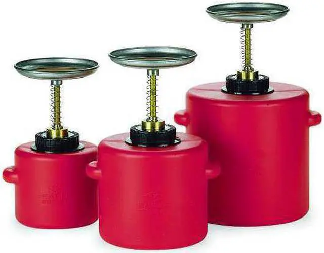 Alt view image 3 of 4 - EAGLE MFG P701 Plunger Can,1 qt.,Galvanized Steel,Red