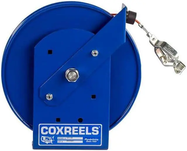 Alt view image 4 of 8 - COXREELS SDHL-200 Static Discharge Cable Reel,Blue,200 ft.