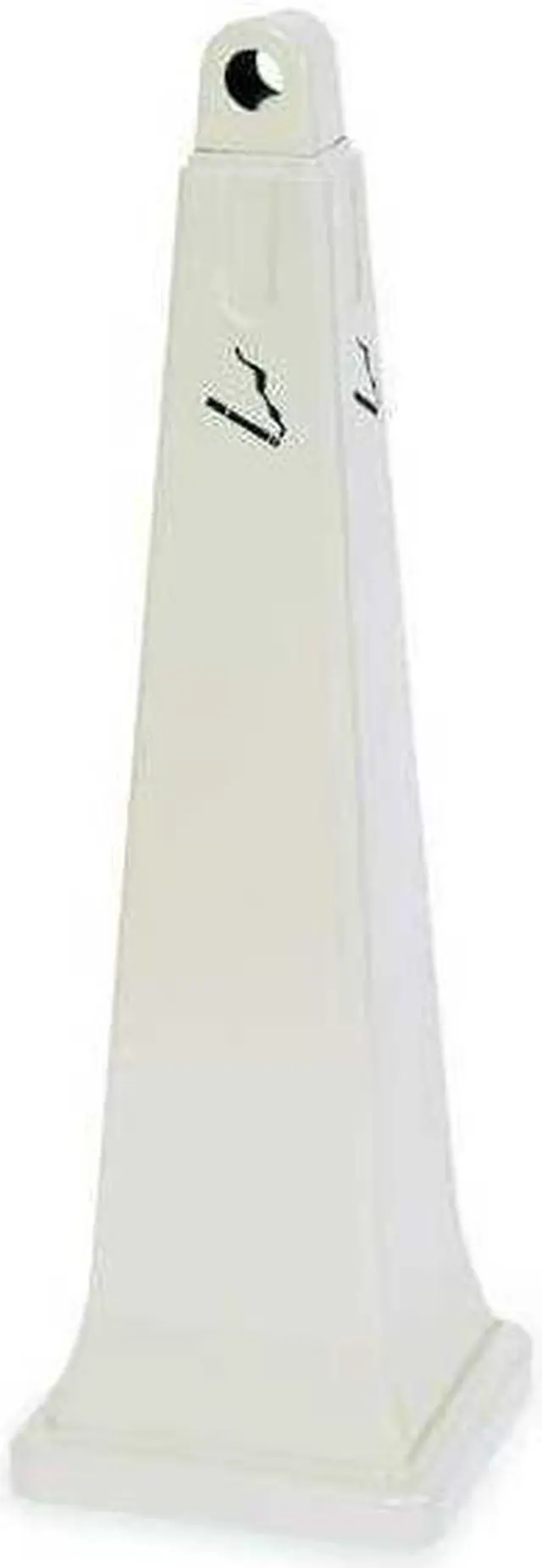 Alt view image 6 of 8 - Cigarette Receptacle,1 gal.,Black RUBBERMAID FG257088BLA