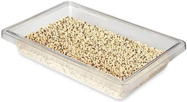 Alt view image 7 of 8 - RUBBERMAID COMMERCIAL FG330700CLR Food Box, 8 qt., Clear