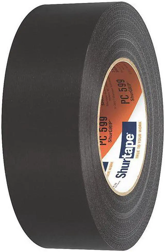 Alt view image 7 of 10 - Duct Tape,55m L,Adhesion 131 oz/in,Black SHURTAPE PC 599