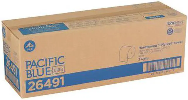Alt view image 10 of 16 - Georgia-Pacific Pacific Blue Ultra White Ultra Towels - 7.87" x 1150 ft - White - Flexible - 3 Rolls Per Carton - 3 / Carton