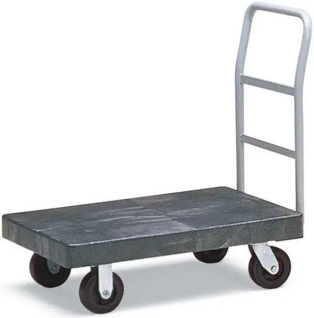 Alt view image 3 of 5 - RUBBERMAID FG440300BLA Standard Platform Truck,1000 lb.,36 In.L