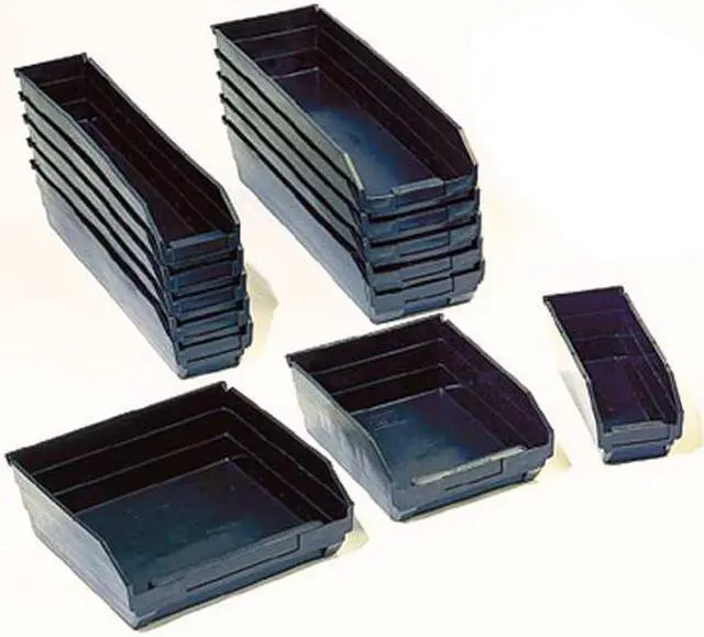 Alt view image 6 of 6 - QUANTUM STORAGE SYSTEMS QSB101BR Shelf Storage Bin, Polypropylene/Polyethylene,