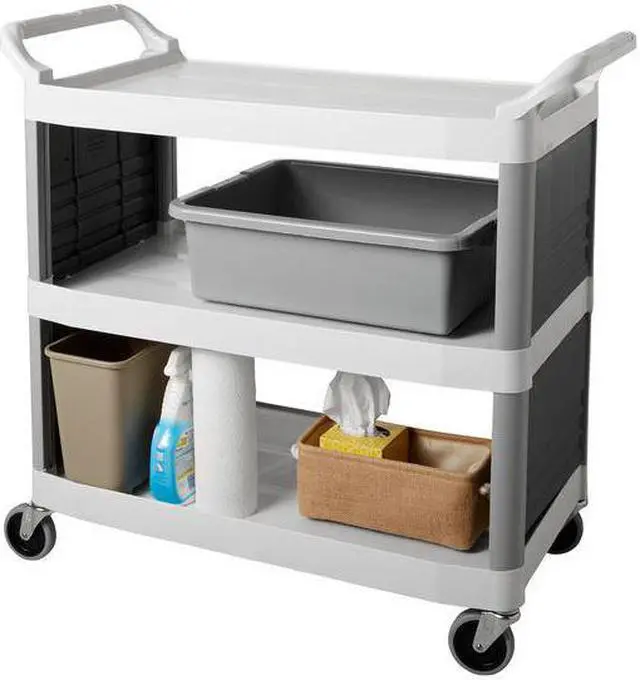 Alt view image 5 of 5 - RUBBERMAID FG335100GRAY Gray Nesting Container 21 1/2 in x 17 1/8 in x 7 in H,
