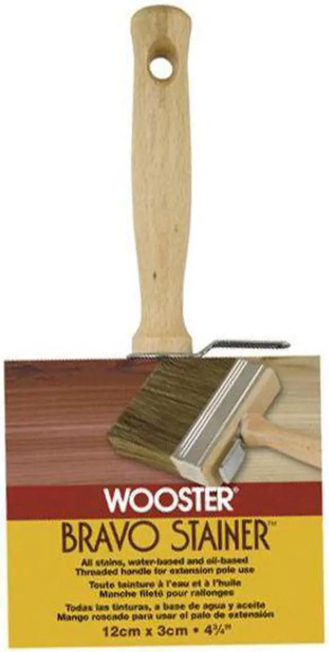 Alt view image 8 of 9 - Wooster Polyester Brush Stain Brush - 4.75 Inch