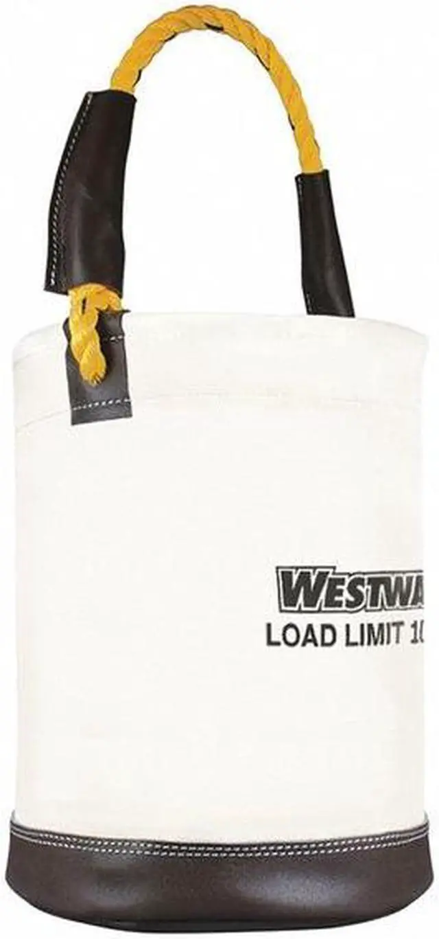 Alt view image 3 of 3 - WESTWARD 53JW38 Bucket Bag, Natural, Canvas, 0 Pockets
