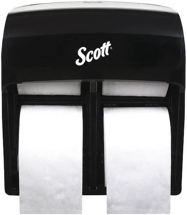 Alt view image 2 of 2 - KIMBERLY-CLARK PROFESSIONAL 44518 Toilet Paper Dispenser,(4) Rolls,Black