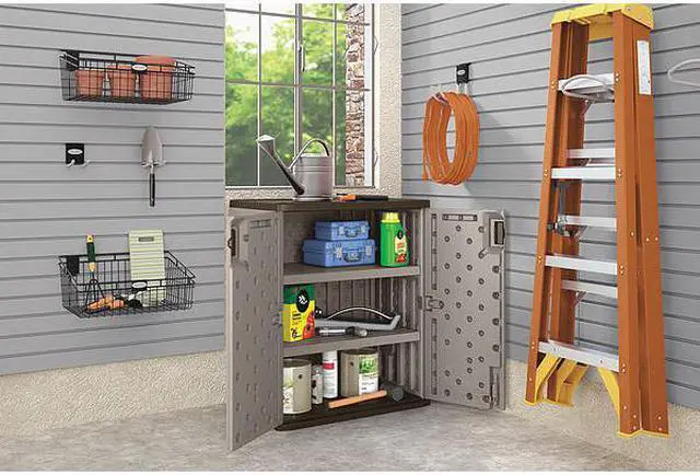 Alt view image 15 of 15 - SUNCAST BMC3600 Shelving Storage Cabinet, 36 in H, 30 in W, 20-1/4 in D,