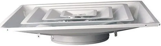 Alt view image 2 of 3 - ZORO SELECT 4MJV2 6 in Square 3 Cone Diffuser, White