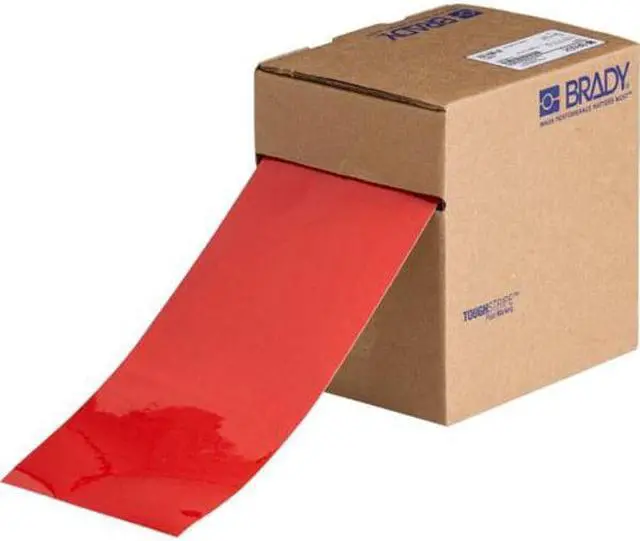 Alt view image 2 of 5 - BRADY 104373 Floor Marking Tape,Roll,4In W,100 ft. L