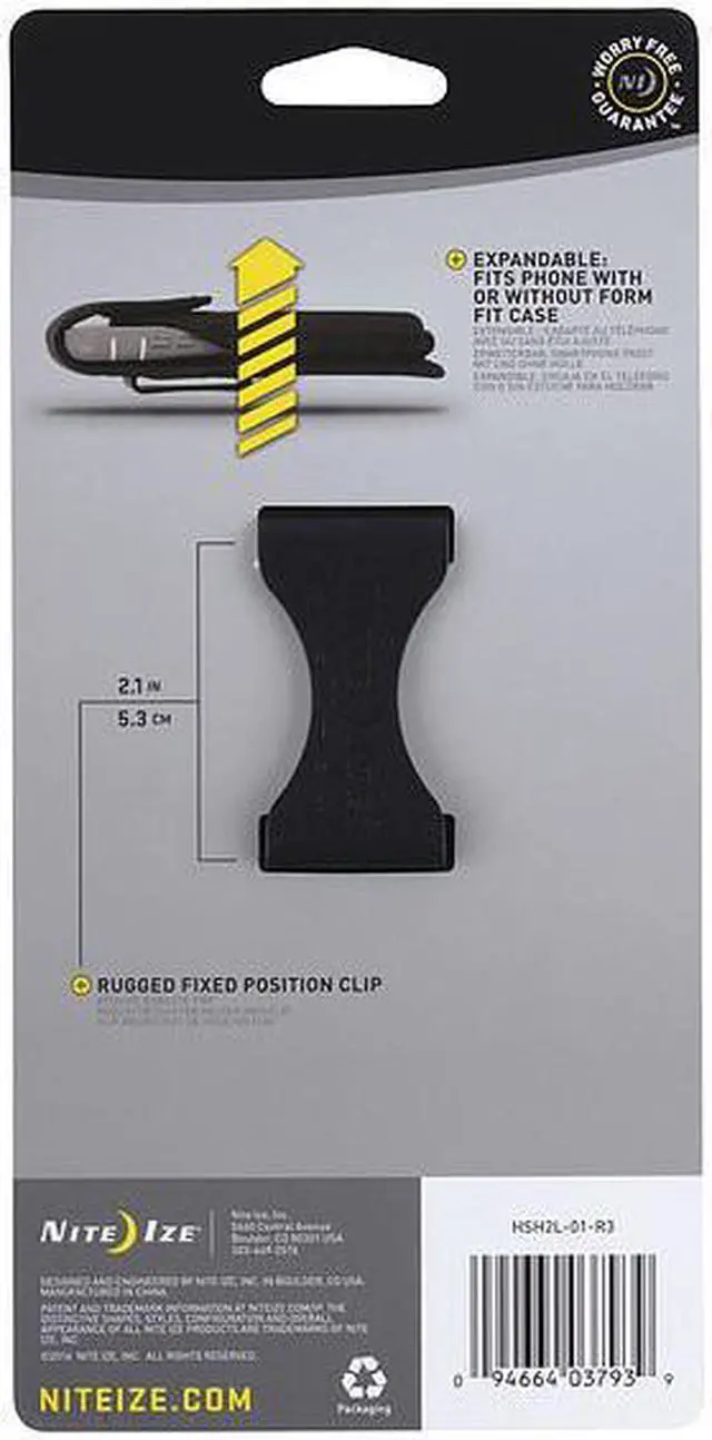 Alt view image 5 of 10 - NITE IZE HSH2L-01-R3 Cell Phone Holder,Black