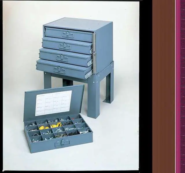 Alt view image 4 of 7 - DURHAM MFG 107-95-D935 Steel, Compartment Drawer, 12 1/2 in D x 3 1/8 in H x 18