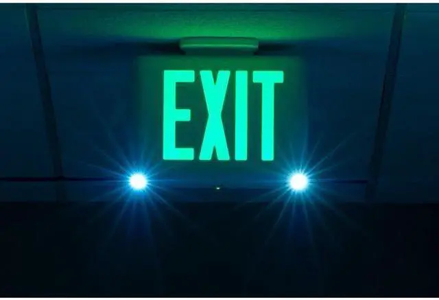 Alt view image 4 of 4 - DUAL-LITE EVCUGWDI Exit Sign with Emergency Lights, White, 1 or 2 Face(s), LED,