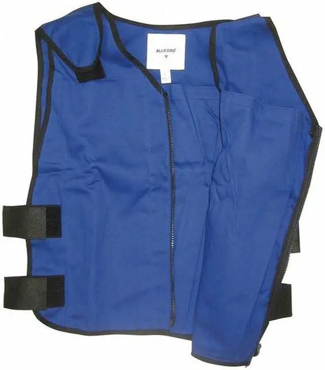 Alt view image 3 of 4 - ALLEGRO 8413-05 2XL 22 In. L Cooling Vest, Blue