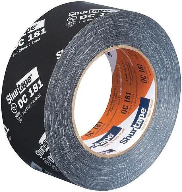 Alt view image 6 of 6 - SHURTAPE 205330 Duct Tape, Black, 120-1/4 yd L, 1-7/8 in W