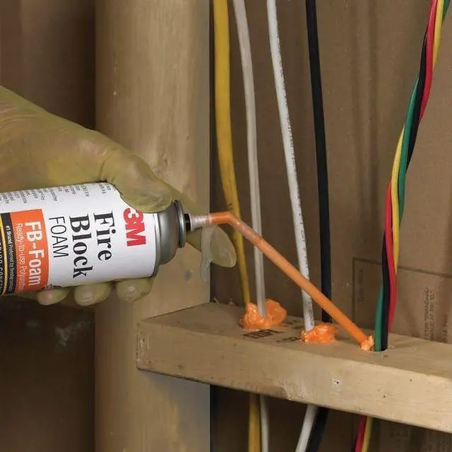 Alt view image 6 of 9 - Fire Block Sealant, 12 oz., Orange, Aerosol