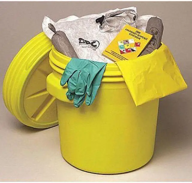 Alt view image 5 of 7 - BRADY SPC ABSORBENTS SKH20-R Spill Kit Refill, Chem/Hazmat, Green