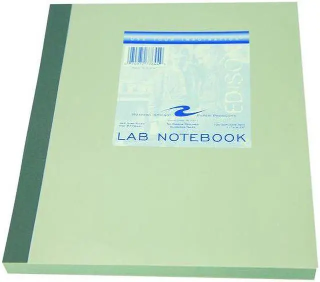 Alt view image 5 of 7 - ROARING SPRING 77644 Lab Notebook,9-1/4 in. x 11 in.,Gray