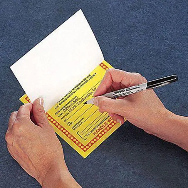 Alt view image 3 of 3 - ACCUFORM MHZWCAEVC DOT Handling Label, Vinyl, 6" W, 6" H