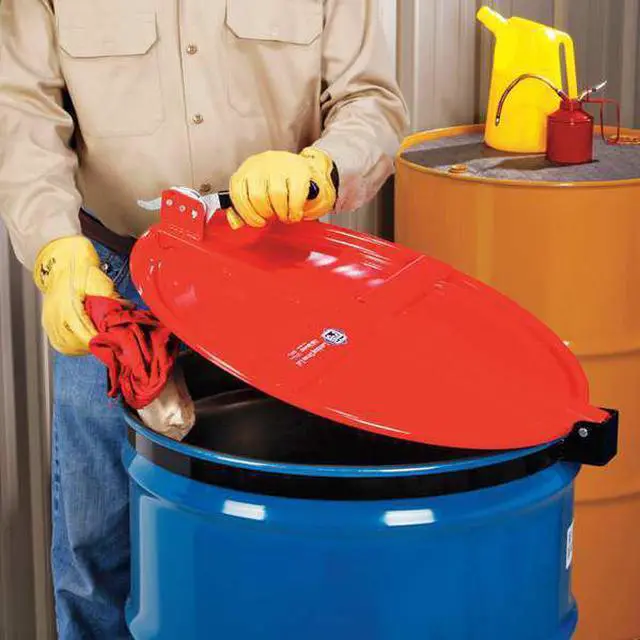 Alt view image 4 of 4 - PIG DRM659-RD PIG Latching Drum Lid, Red