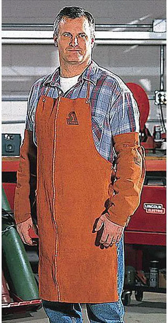 Alt view image 3 of 4 - STEINER 12165 Welding Bib Apron,Leather,36 x 24 In