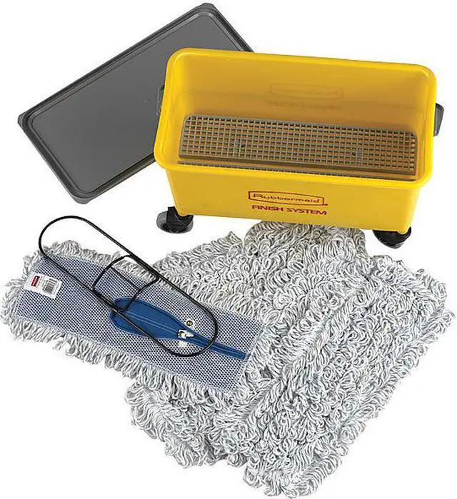 Alt view image 4 of 5 - RUBBERMAID COMMERCIAL FGE05200WH00 18 in L Finish Mop, Looped-End, White