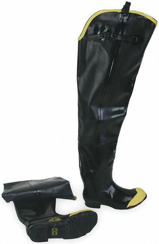 Alt view image 2 of 2 - TALON TRAX 5T259 Size 13 Men's Steel Hip Wader, Black/Yellow