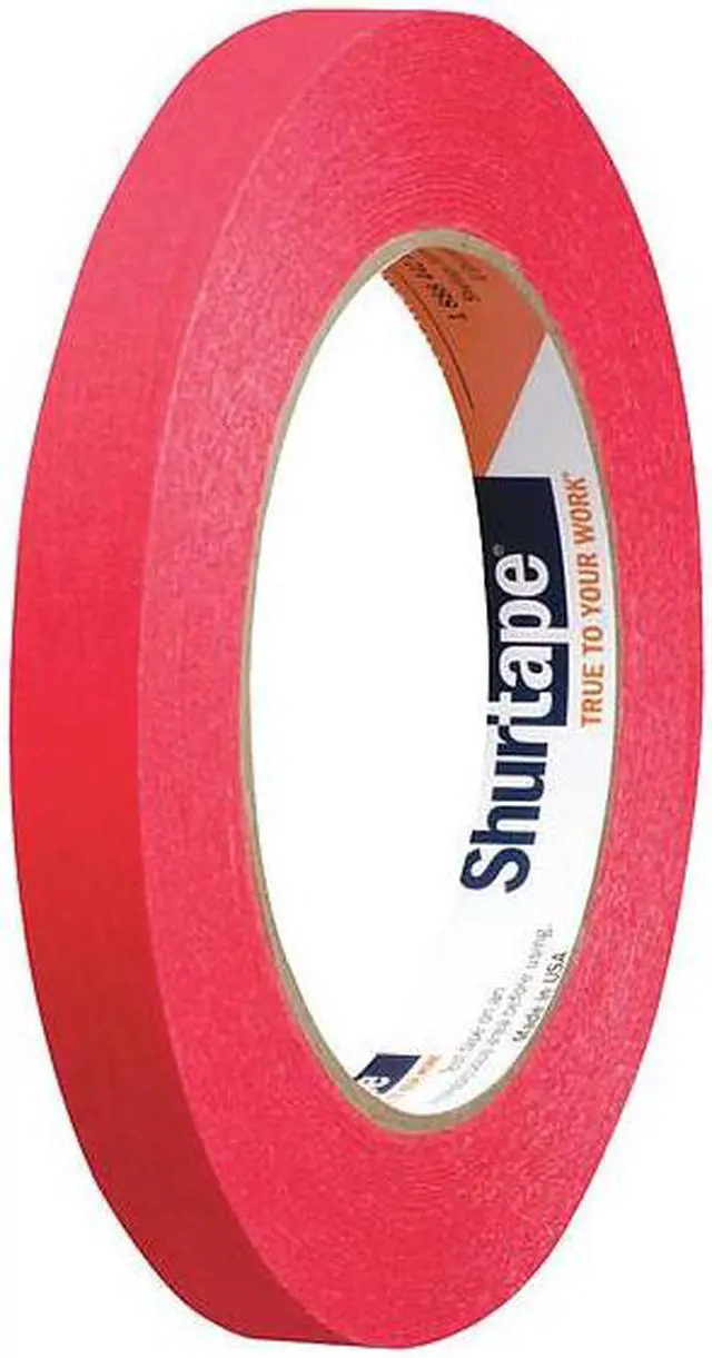 Alt view image 9 of 10 - Shurtape Colored Masking Tape (CP-631): 1/2 in. x 60 yds. (Black)