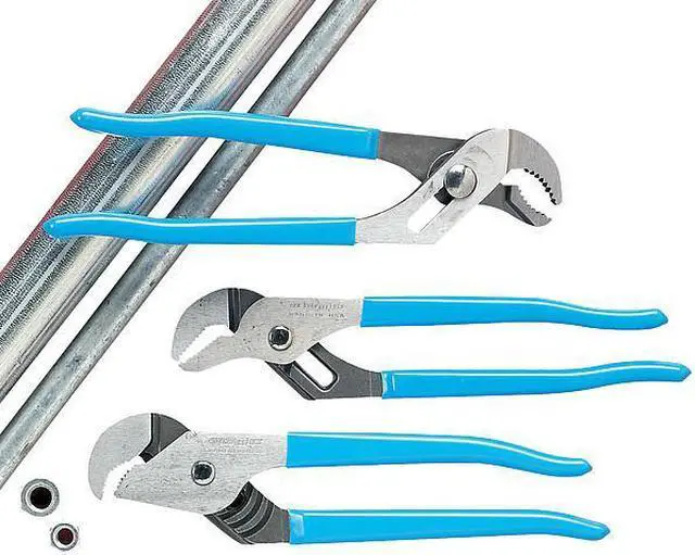 Alt view image 4 of 8 - CHANNELLOCK 480 20 1/4 in Bigazz Straight Jaw Tongue and Groove Plier, Serrated