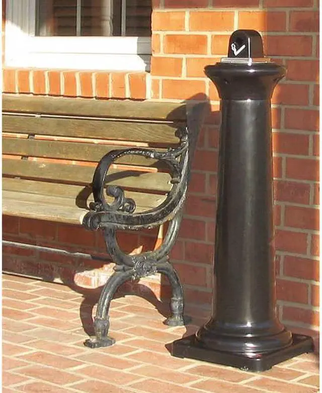 Alt view image 7 of 8 - RUBBERMAID FG9W3000SSTON Cigarette Receptacle,1 gal.,Sandstone