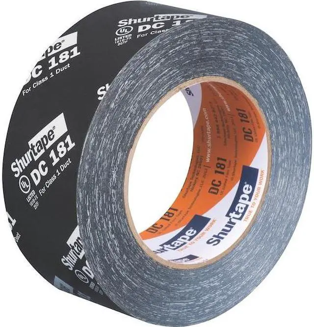 Alt view image 3 of 6 - SHURTAPE 205330 Duct Tape, Black, 120-1/4 yd L, 1-7/8 in W