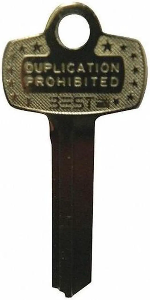 Alt view image 2 of 2 - BEST 1A1ADEFG1KS473KS800 Key Blank,BEST Lock,Standard,ADEFG Keywy