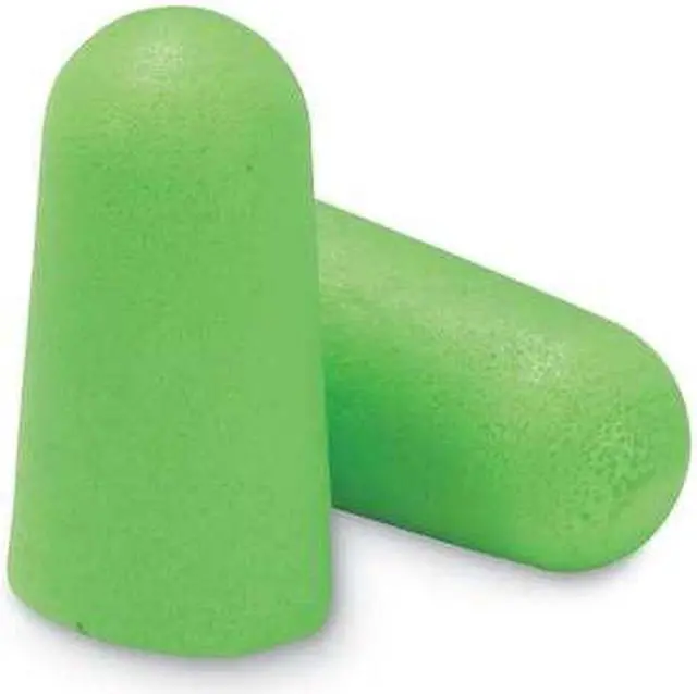 Alt view image 9 of 10 - Moldex Pura-Fit Single-Use Earplugs Cordless 33NRR Bright Green 200 Pairs 6800