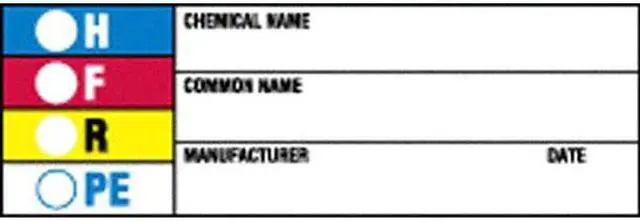 Alt view image 3 of 3 - BRADY 60326 Chemical Label,1inHx3inW,