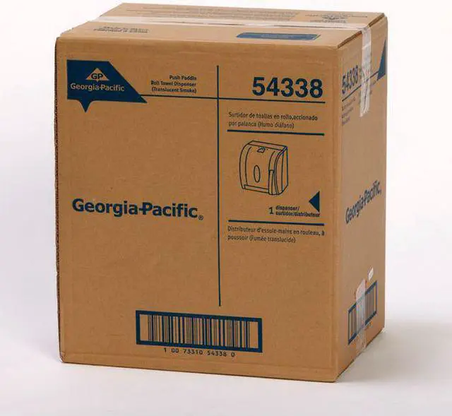 Alt view image 8 of 11 - GEORGIA-PACIFIC 54338A Vista® 14-1/4"H x 12-3/4"W, Push Lever Dispenser, Smoke