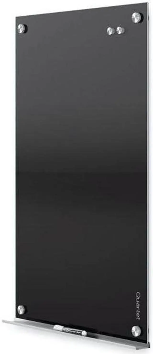 Alt view image 15 of 19 - QUARTET G2418B 18" H x 24" W Magnetic Glass Dry Erase Board, Gloss, Black