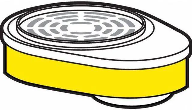 Alt view image 2 of 2 - MSA SAFETY 815357 Combination Cartridge/Filter, Advantage, Bayonet, Yellow,