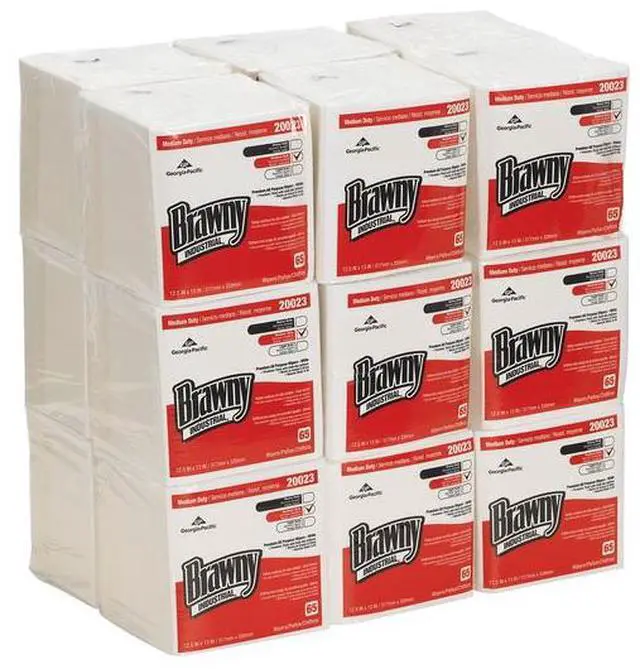 Alt view image 9 of 9 - GEORGIA-PACIFIC 20023 Disposable Wipes, 13" x 12-1/2", 18 Pack, 65 Sheets/ Pack