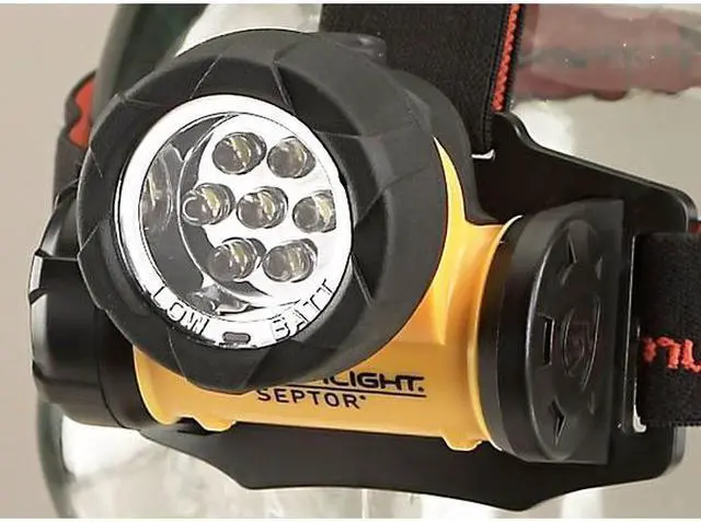 Alt view image 2 of 8 - Streamlight Septor LED Headlamp Black/Yellow 61052