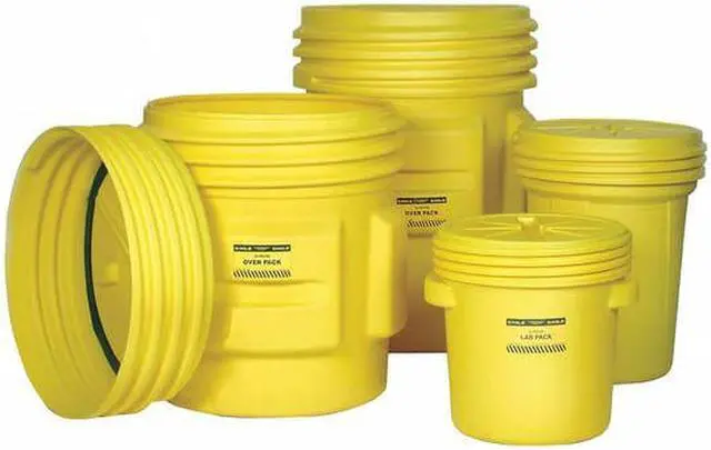 Alt view image 5 of 7 - EAGLE MFG 1650 20 gal Open Head Salvage Drum, Polyethylene, Unlined, Yellow