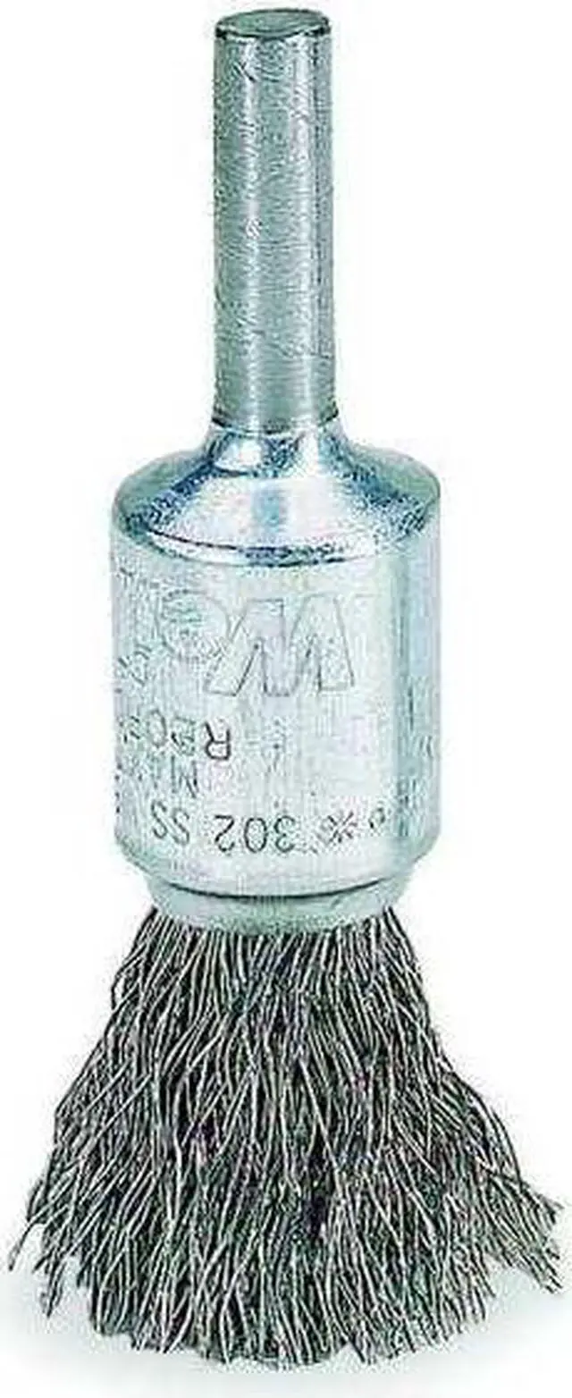 Alt view image 2 of 2 - WEILER 93126 Crimped Wire End Wire Brush, Steel, 3/4"
