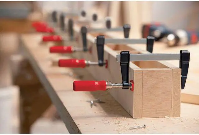 Alt view image 5 of 5 - BESSEY LM2.004 4 in Clamp Wood Handle and 2 in Throat Depth