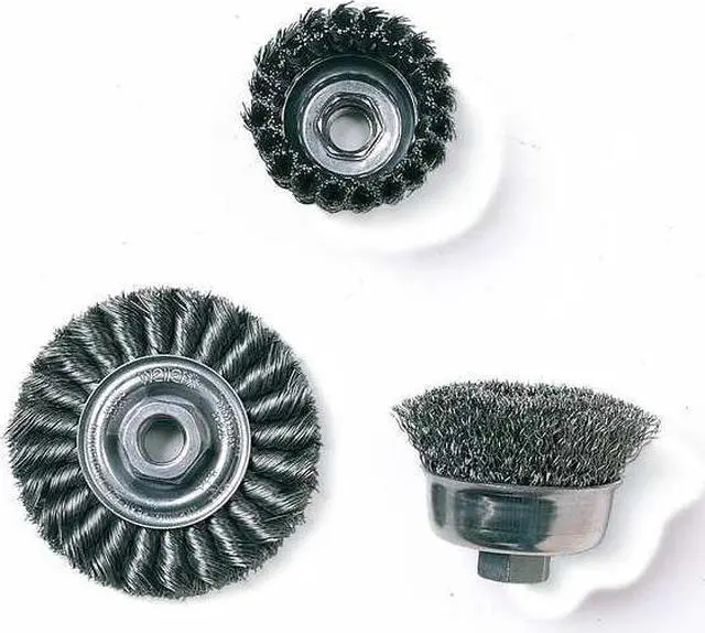 Alt view image 4 of 7 - WEILER 93243 Crimped Wire Cup Brush, 3" Dia., 0.014"