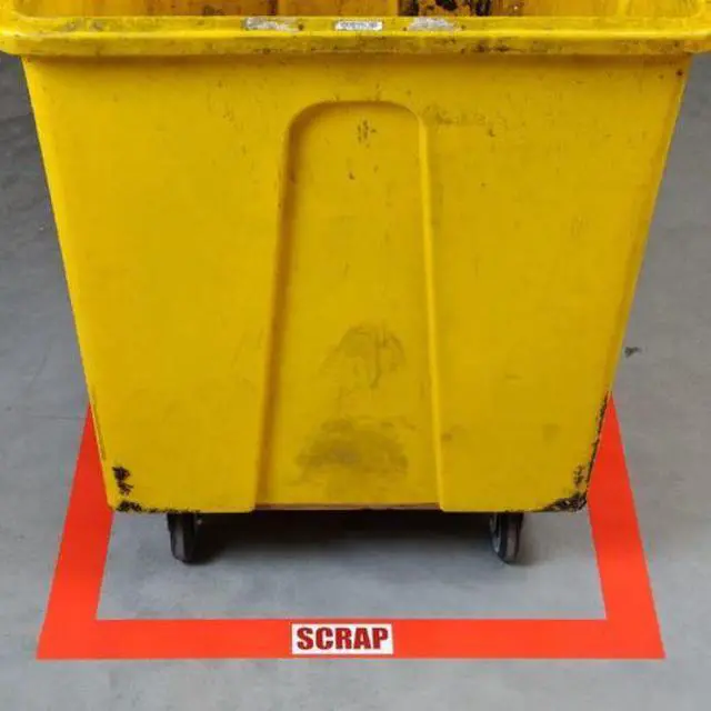 Alt view image 3 of 5 - BRADY 104373 Floor Marking Tape,Roll,4In W,100 ft. L