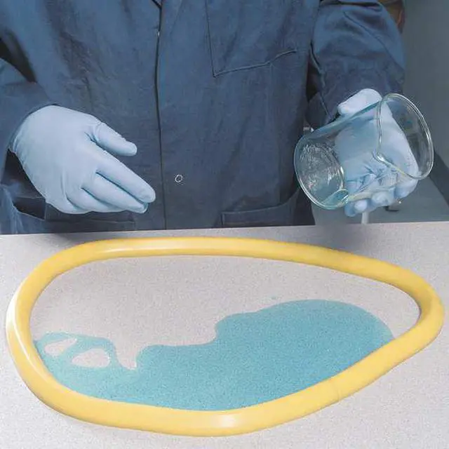 Alt view image 3 of 3 - PIG PLR229 SpillBlocker Tabletop Dike,Yellow,1 In