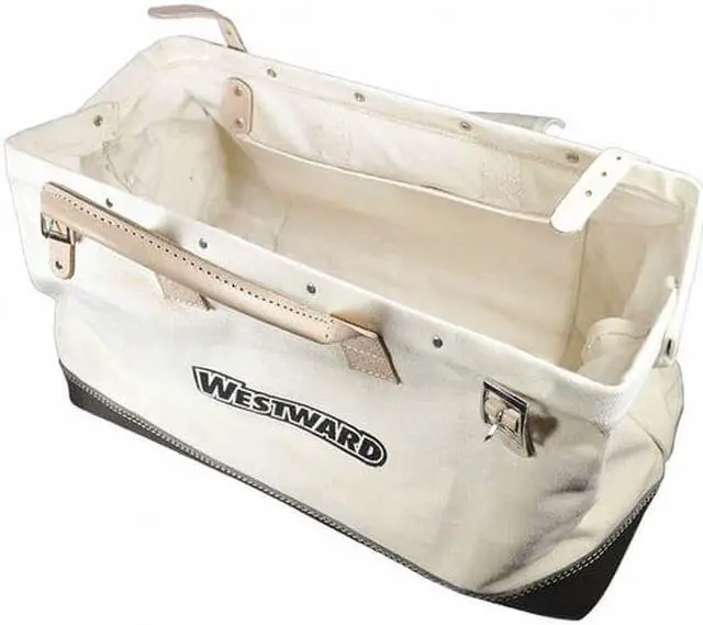 Alt view image 2 of 4 - WESTWARD 53JW32 Tool Bag, Tan, Canvas, 1 Pockets