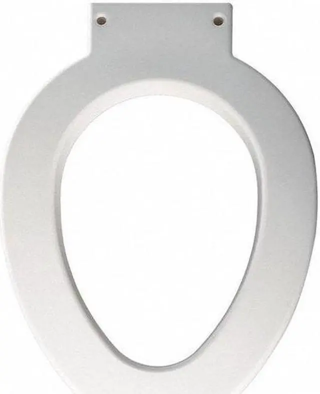 Alt view image 3 of 3 - BEMIS GR4LE-000 Toilet Seat Without Cover, Plastic, Elongated, White