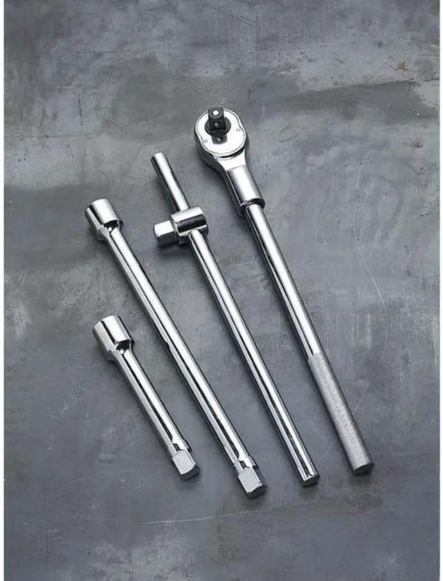 Alt view image 5 of 5 - WESTWARD 5MX65 3/4" Drive 24 Geared Teeth Pear Head Style Hand Ratchet, 19-7/8"